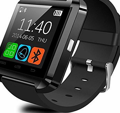 Fixing.DIY@UK [Prime] Black Bluetooth Android Smart Mobile Phone U8 Wrist Watch Watches For IOS iPhone Samsung LG Watch Mens Women